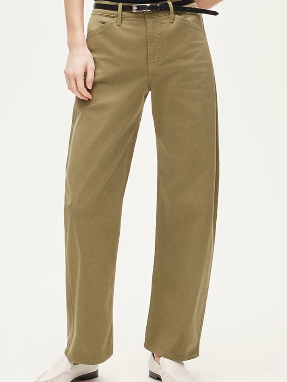 J. Crew Zoe Barrel Pant in Chino, Distant Surplus, size 28